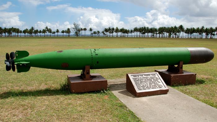 公園內有放置當年所使用的各式砲台、魚雷等武器模型。